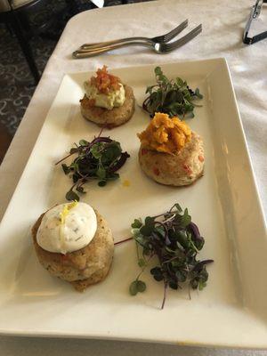 Whitefish Cakes 3 ways