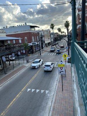 The front balcony view from our table.