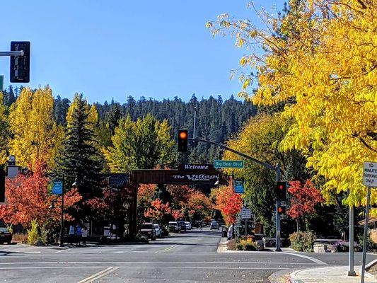 The Village at Big Bear Lake in the fall