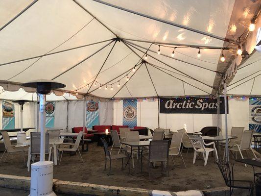 Decking the tents for Oktoberfest 2018!