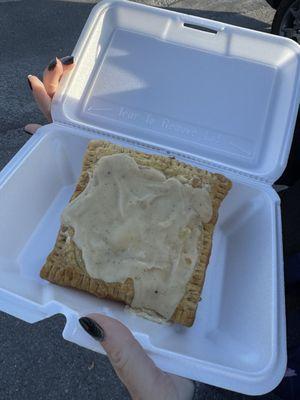 The chef is a pastry chef. Have you ever seen a poptart this HUGE?!