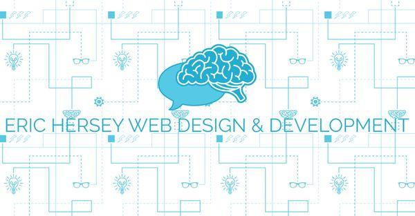 Eric Hersey Web Design and Development Logo with Custom Graph background.