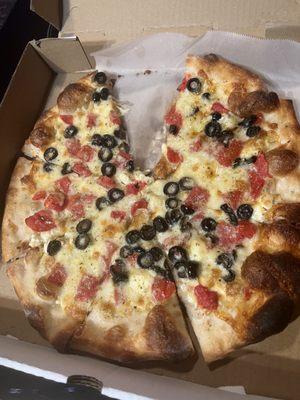 Greek pizza