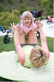 Spend time WITH your little ones while you exercise!