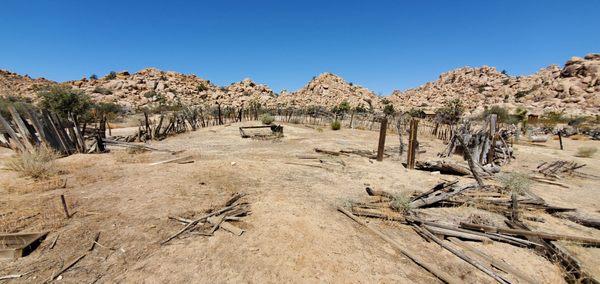 What's left of what Keys built his fence around property