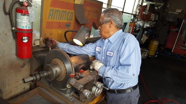 Resurfacing a rotor