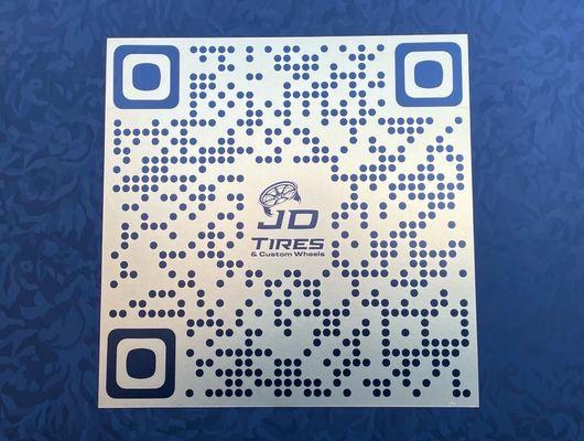 QR code to our website