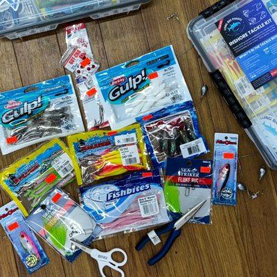 The right tackle for success in these waters! We even have specialized kits for whatever fishing you'd like to be successful in.