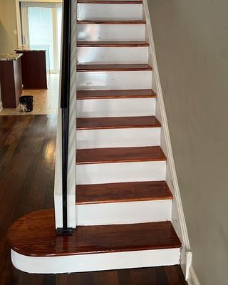 Stain stairs