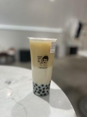 Osmanthus Jasmine Milk Tea with brown sugar pearls