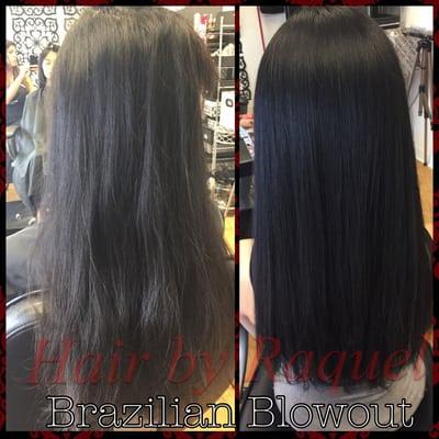 Brazilian Blowout keratin treatment! Conditioning treatment that smooths the cuticle of the hair increasing shine & reducing frizz