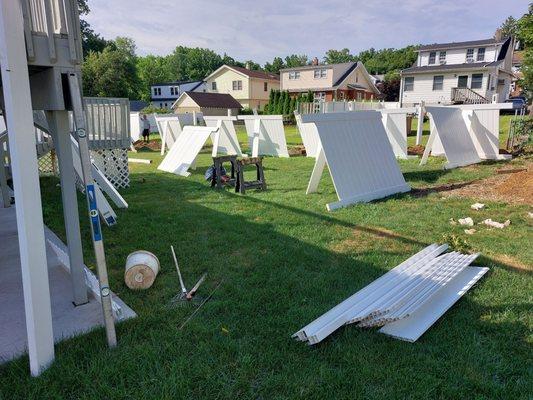 PVC Fence Installation