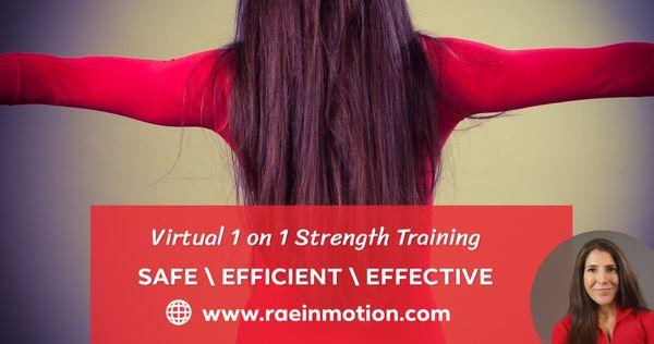 Safe, Efficient and Effective Live 1 on 1 Virtual Strength Training. Your Home is your gym.