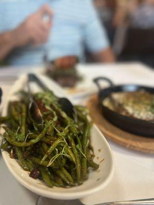 Hericot Verts (Green beans - these were spicy!)