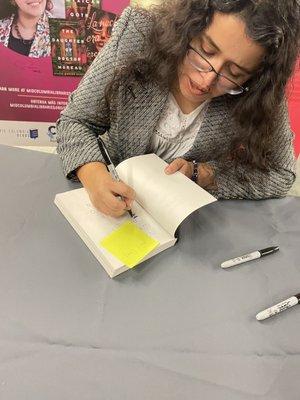 Silvia Moreno-Garcia 10.13.22, book signing.