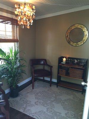 Entry foyer to the Massage Studio