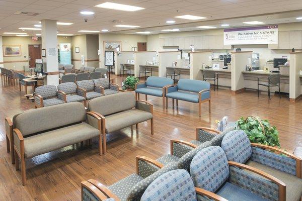 Adult medicine waiting area.