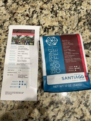 Single origin Guatemalan coffee beans from subscription service