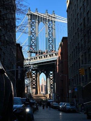 Manhattan Bridge in the Dumbo Neighborhood