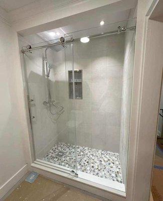 Full bathroom remodeling, walk in shower