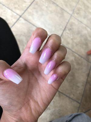 Acrylic ombré