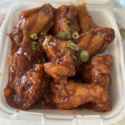 Sweet and spicy wings...If i try to explain how incredible these were it may get a lil XX rated lol so just know they are GASM!!