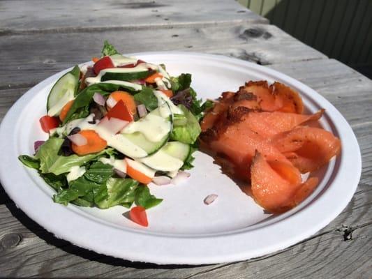 cold smoked salmon appetizer