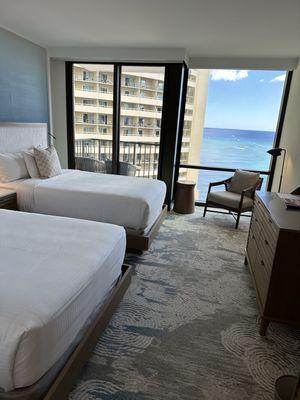 Oceanview with 2 double beds