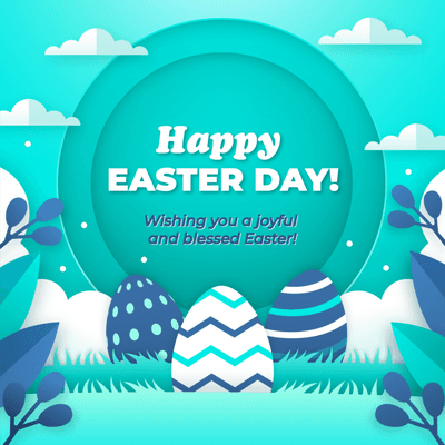 " HAPPY EASTER DAY!
 Let's rejoice in the beauty of this special day filled with love and renewal.