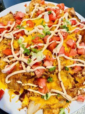 Pappy's Idaho Nachos with chicken