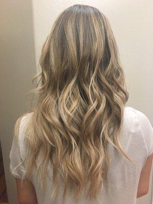 Blonde balayage! Balayage is a low maintenance way to lighten up your look.