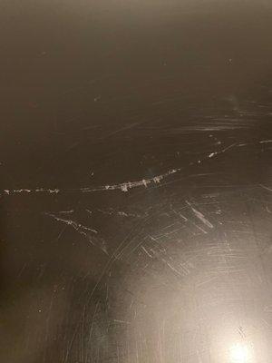 Large, deep scratch on the top of my dresser