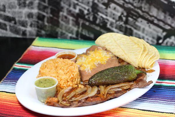 Carne asada Plate