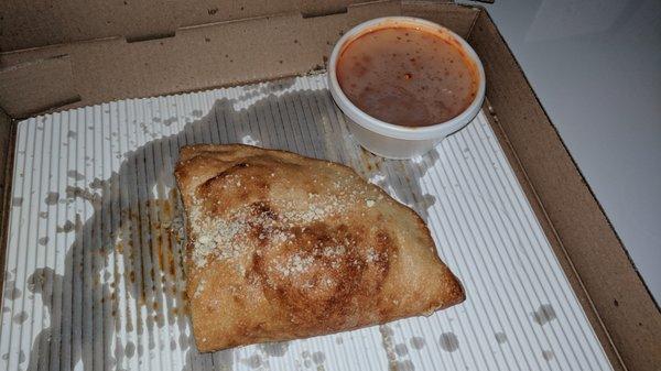 1/2 of an Italian Stromboli. MMmm! So good!