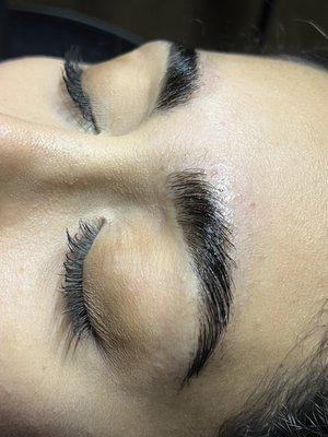 Eyebrow lift and tint