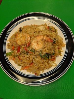 Spicy Fried rice with shrimps