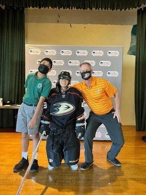 Thank you Anaheim Ducks for visiting us and showing us what it means to work as a team!