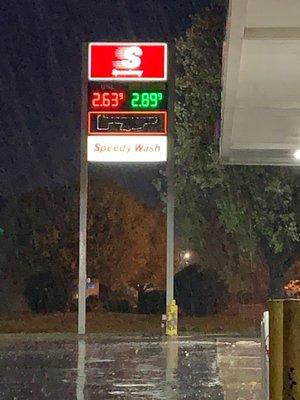 Gas is about average