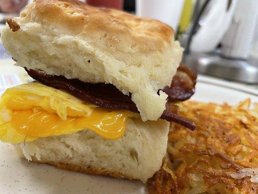 Bacon  egg  cheese  biscuit