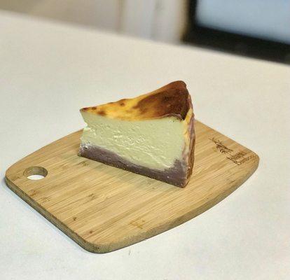 Ube Taro Burnt Cheesecake