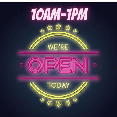 We will be open today! from 10am until 1pm Don't miss out! 
www.hernashelleco.com