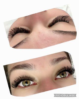 Volume eyelash extensions