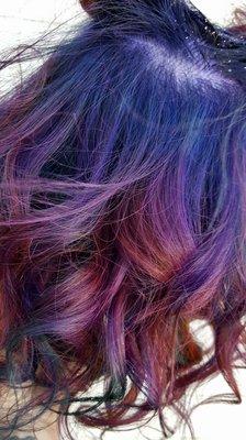 Galaxy inspired Hair