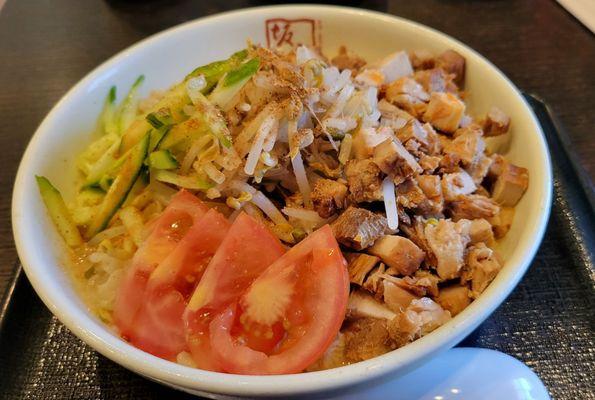 Tan-Tan Cold Ramen (Seasonal Limited Menu, June 1 - Aug 31) - Rich, Creamy, Nutty, Spicy Deliciousness!