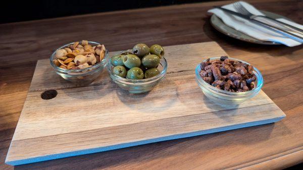 Nuts and olives