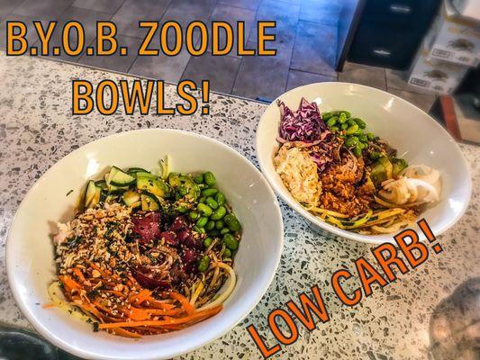 Zucchini noodle bowls