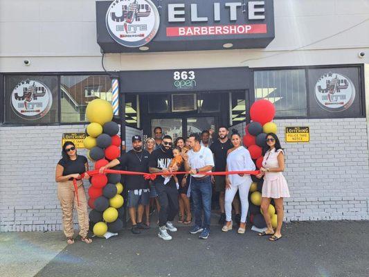 JP's Elite Barbershop Grand Opening with friends, family, and Mayor Ganim!