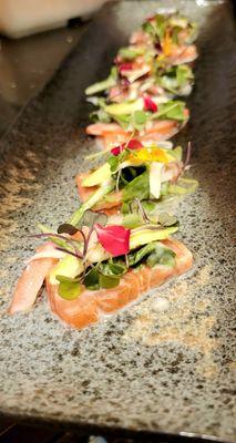 Try their Chef's Special called "Dijon Salmon Sashimi" If you are a salmon  lover, no doubt gotta try this.Stunning Dish..