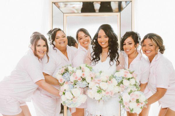 Bridal party hair at our studio