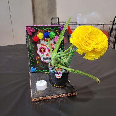 Paid a visit to the Day of the Dead festival at the community center.